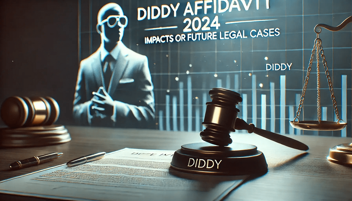 Legal documents and a gavel, symbolizing the Diddy Affidavit 2024 case.