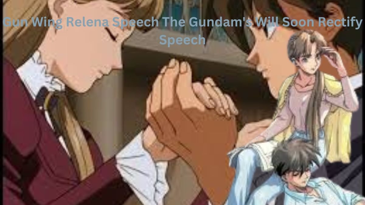 Gun Wing Relena Speech The Gundam's Will Soon Rectify Speech