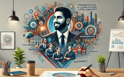 Ajay Attaho’s professional journey and achievements illustrated through a dynamic and inspirational visual.