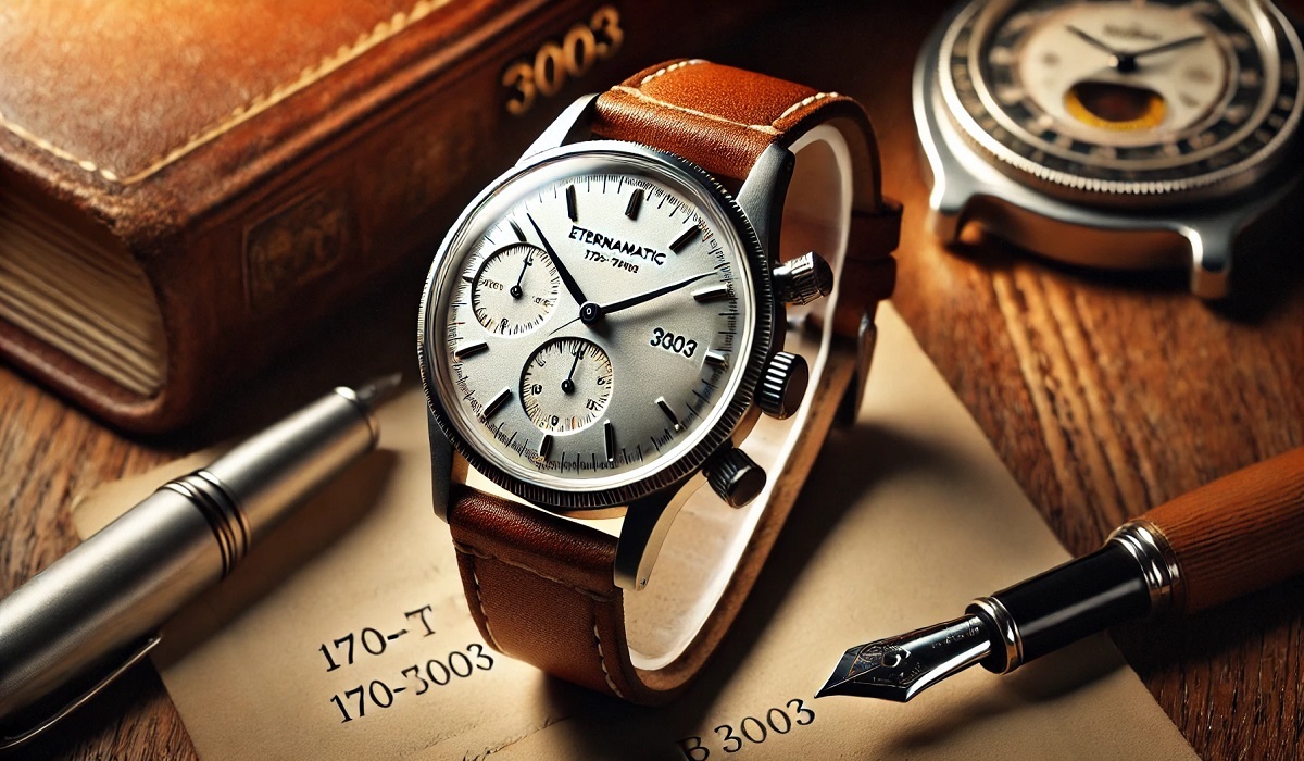 Vintage eternamatic 170-t b 3003 watch design.