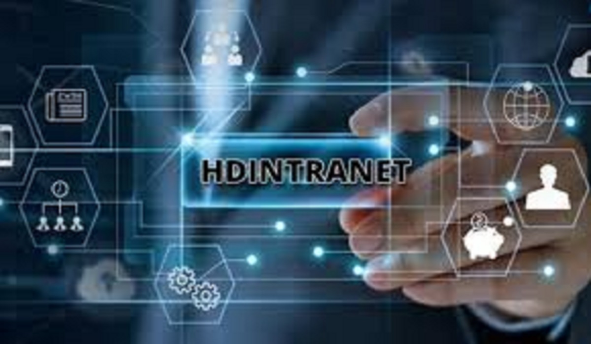 hdintranet - modern corporate intranet interface with collaboration features.